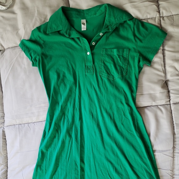 kelly green t shirt dress